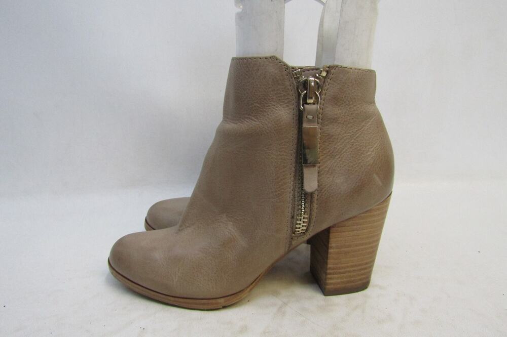 ALDO Womens Size 7.5 M Brown Leather Zip Ankle Fashion Boots Bootie